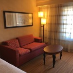 Hotel couch Courtyard Marriott